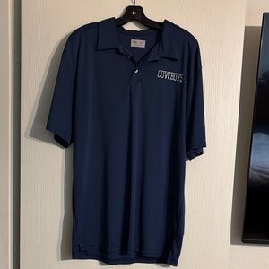 Cowboys Navy Blue Men's Polo Shirt
